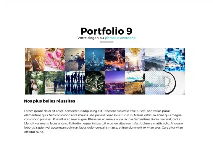 Template Powerpoint galerie