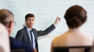 étudiant présentation